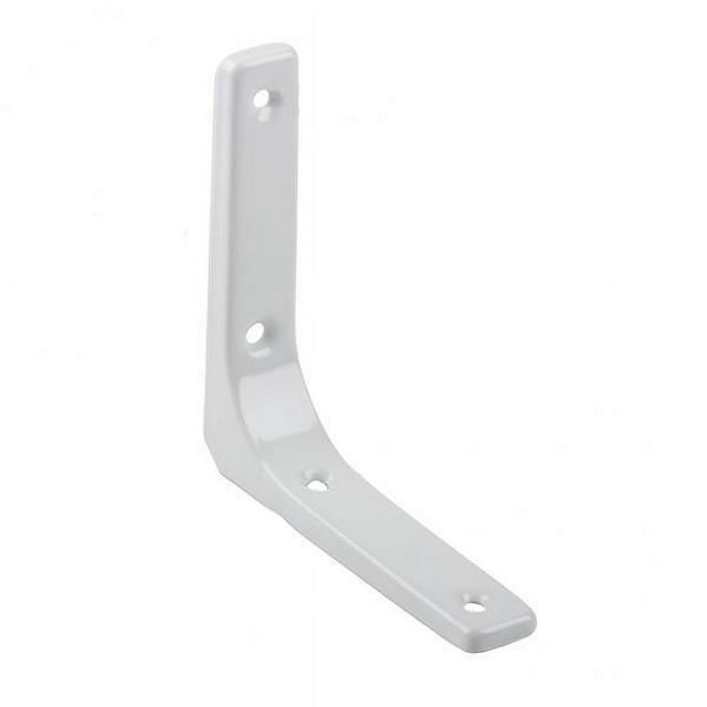 Rongfmy Support d'Étagère Robuste 5X pour Mur, Étagère Suspendue, Supports en L, Blanc, 4 Pouces