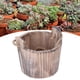 thumbnail image 3 of Macetas para plantas jardinera de madera de abeto jardinera de barril colgante de pared redonda maceta de jardín de madera de estilo rústico Vintage para jardín y Patio Anggrek Otros, 3 of 8