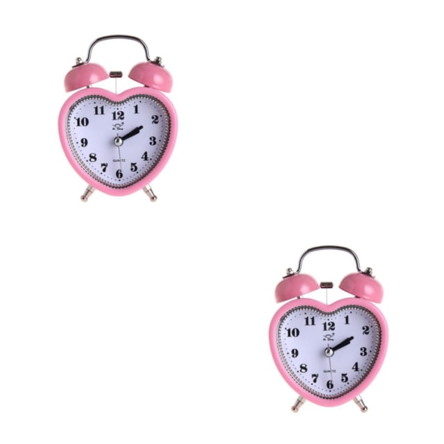 Naiovety Heart Bell Despertador Nightlight Table Relojes digitales Escritorio para Type3 NO3