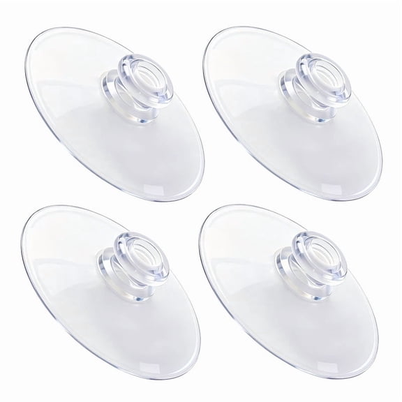 4 Pcs Multi-Purpose Suction Cups, 2 Inch Universal Vacuum Seal Hooks for Shower, Kitchen, Crafts and Bathroom Organization