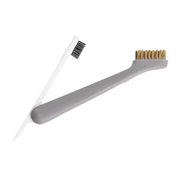 Cepillo de limpieza para el hogar, cepillo de limpieza de esquinas, limpieza profunda para baños de hotel Gris