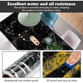 thumbnail image 2 of Black Marble Sticker Self Adhesive Marble Wallpaper Self Adhesive Marble Wallpaper Marble Films PVC Furniture Adhesive Paper Marble Adhesive Paper for Countertop Wall Table Land, 45cm*1, 2 of 5