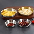 thumbnail image 4 of 2 platos de acero inoxidable para salsas, encurtidos, condimentos y salsas multifunción., 4 of 6