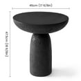thumbnail image 2 of SHYFOY Fiberglass Mushroom-Shaped Accent Table, 18.5" Tall Modern Textured Side Table for Living Room, Bedroom, or Patio, 2 of 10
