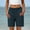 Navy women loose beach shorts a1, variant on Cagogo Womens Loose Elastic Waist Beach Shorts Casual Flowy Summer Vacation Solid Regular Fit Relaxed Drawstring Shorts for Travel Swim Lounge, Army Green M