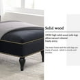 thumbnail image 5 of 58" Velvet Chaise Lounge, Sleeper Lounge Sofa Button Tufted Right Arm Facing Lounge Chair with Nailhead Trim & Solid Wood Legs for Living Room or Office, 5 of 13