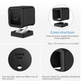 thumbnail image 3 of 2pcs Adjustable Wall Mount Bracket and Silicone Protective Skin for Wyze Cam V3 Indoor Outdoor Security Camera, Protective Cover Case with Wall Mount Base Holder for Table, Ceiling, 3 of 7