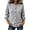 Gray, variant on Womens Solid Color Sweater Cardigan Button Down Crew Neck Plus Size Knit Cardigan Loose Casual Soft Basic Sweater Sizes XS-4XL