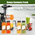 thumbnail image 5 of Wintfarm 20pcs 13.6oz/400ml Empty Plastic Juice Bottles with Caps, Smoothie bottle,Shot bottles with lids,Reusable Water Bottle,Clear Bulk Plastic bottles with Black Tamper for Juicing and Beverages, 5 of 7