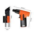 thumbnail image 2 of Electric Air Duster 130000RPM Mini Turbo Fan Blowing and Suction Dual-purpose Dust Removal Jet Dry Blower Portable Handheld Compressed Air Duster for Home Cars Computers Keyboards Built-in R, 2 of 7