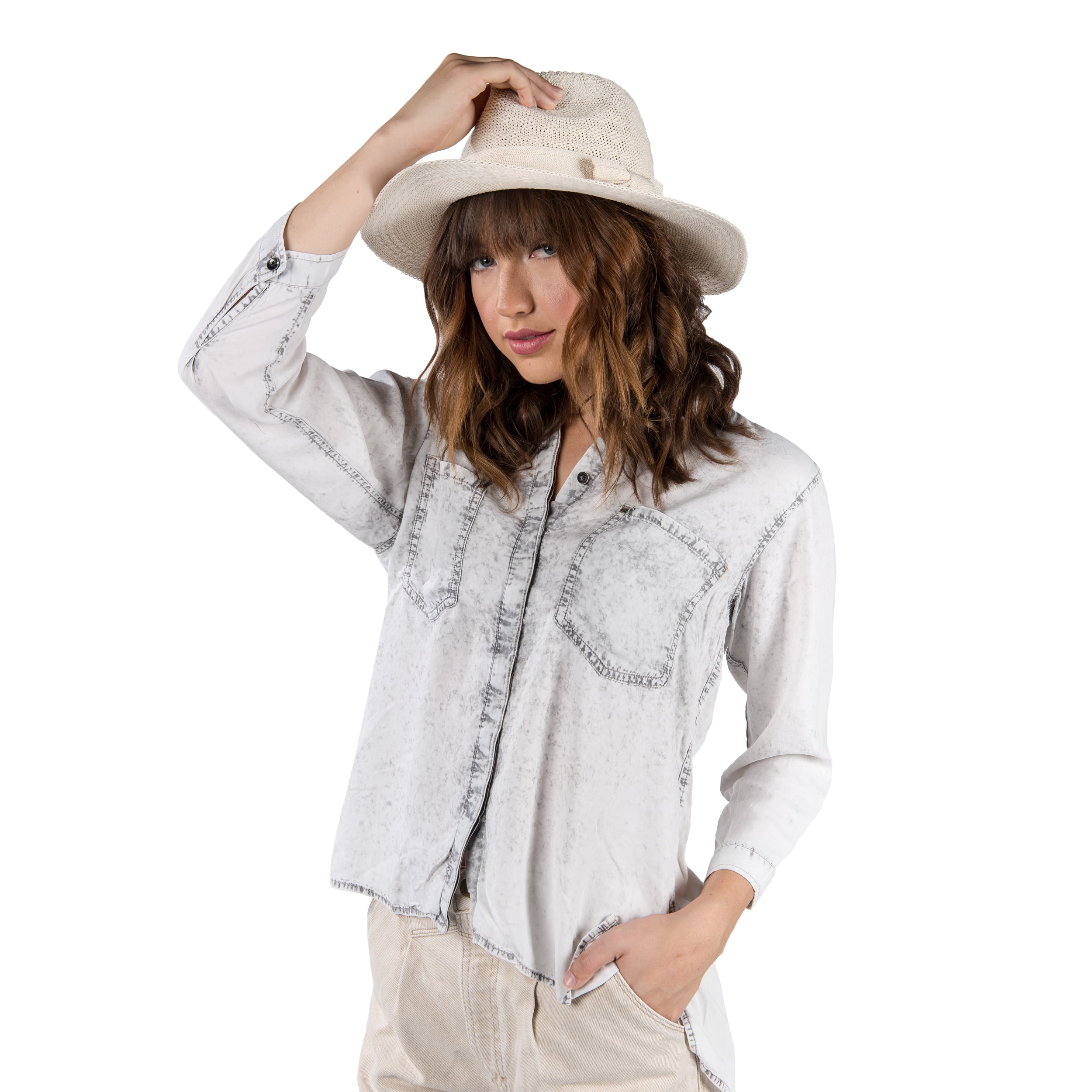 Coco Keys Women's Year Round Floppy Straw Sun Hat and Foam Flip Flop Sandals Set US Women's Shoe Sizes 7-10