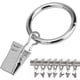 thumbnail image 1 of Anillos de cortina con clips (Φ 25mm) (paquete de 50)-Anillos de clip de cortina de metal de acero inoxidable resistente a la corrosión para pesas de cortina Pantalla de arte para varilla de 20mm, 1 of 5