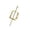 Gold-B, variant on Barrettes Hair Accessory Bar and Hair Stick Modern Minimalist Metal Hairpin for Everyday Styling Handmade Sleek Silver Finish,5.71 in,Silver A