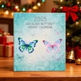 thumbnail image 6 of 24pcs 2026 Sea Glass Butterfly Advent Calendar - 24 Day Holiday Countdown Decor, Shatterproof Glass Like Ornaments with Ribbon Loops for Tree & Home, Cute Butterfly Themed Easter Gift, 6 of 8