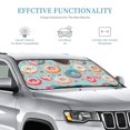 thumbnail image 3 of Fuzoiu Colorful Donut Print Car Windshield Sunshade,Foldable Reflective Sun Visor,Windshield Sun Shade,UV Rays Sun Visor Shade,Auto Front Sun Shield Shade-Medium, 3 of 8