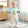 thumbnail image 5 of UAYOTSE Unisex Baby Cute Print Sweatshirt Pants Set Kids 3 6 12 18 Months 2T 3T 4T 5T 6T Fit Spring Winter Outfit Size 4-5 Years, 5 of 9