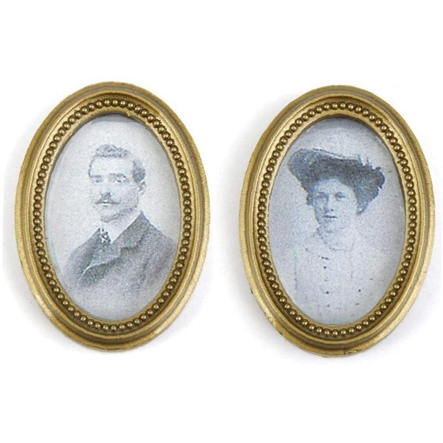 Marco de fotos de pareja en miniatura para decoración de pared con forma de casa de muñecas