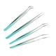 thumbnail image 1 of Tweezer de extensión de Pestañas postizas, Punta curva de acero inoxidable, delicado, Arte de Arte de Umas Flexible para el Hogar, 1 of 7