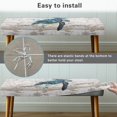 thumbnail image 4 of Jiueut Wood Turtle Pattern Dining Room Bench Covers, Breathable Bench Seat Protection with Elastic Band Washable Rectangle Chair Slipcover for Kitchen Home Hotel, 4 of 7
