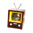 thumbnail image 2 of Escultura de TV de madera para Navidad, adorno de televisión de madera para Navidad, minifigura de TV para manualidades, fiesta, decoración festiva de, 2 of 9