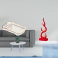 thumbnail image 2 of Bandeja de almacenamiento,Bandeja rectangular para servir,bandeja para postres y frutas de cocina,Escultura abstracta de fuego,Estatua de arte abstracto para decoración del hogar,Escultura de, 2 of 8