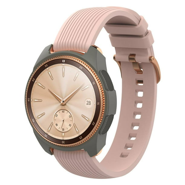 Funda protectora de silicona para Samsung Galaxy Watch 42 mm (gris) Tmvgtek 2tu5xy7yg3nn5qx2D03