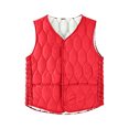thumbnail image 6 of Purcolt Womens Quilted Padded Puffer Vest Lightweight Casual Collarless Sleeveless Snap Button Front Jackets with Pockets, 6 of 7