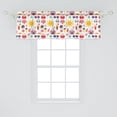 thumbnail image 2 of Ambesonne Summer Window Valance, Summer Time Beach Elements, 54" X 18", Multicolor, 2 of 3