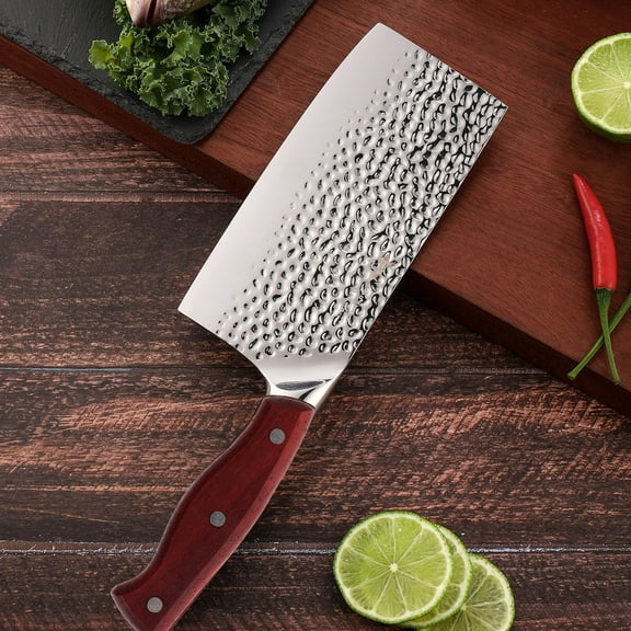 GOOHOCHY Wooden Knife Handle Replacement for Repair Brown Ergonomic Design Fits Various Kitchen Knives 4.7 inches