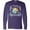 Purple, variant on Inktastic Happy Hanukkah Dreidel and Laurels Long Sleeve T-Shirt
