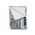 thumbnail image 2 of Fantasy Soft Flannel Fleece Blanket, Futuristic Hallway of Spaceship Digital Architecture Sci Fi Style Inner View, Cozy Plush for Indoor and Outdoor Use, 70" x 90", Baby Blue Orange, by Ambesonne, 2 of 6