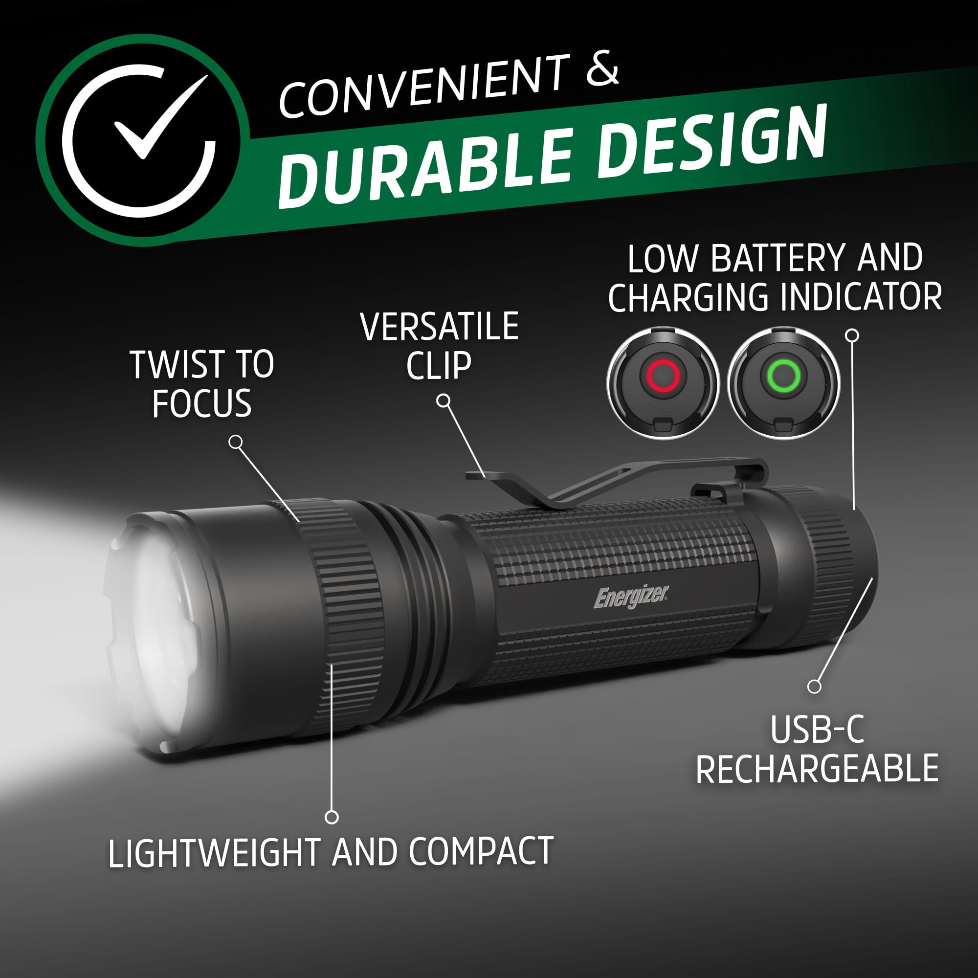 Energizer Tac-R 3000 Tactical LED Flashlight