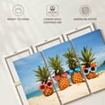 thumbnail image 6 of Elephant Stock Funny Pineapple Fruit Wall Art - Horizontal Multi Panel Canvas - Living Room Wall Decor - Humor Multi Panel - Orange And Green Decor - 65" x 42", 6 of 8