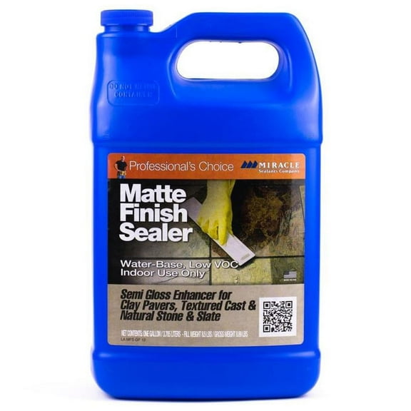 Miracle Sealants MFSGAL4 Matte Finish Sealer, Gallon, Clear