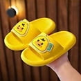 thumbnail image 4 of Tfken Sandals For Girls Boys Yellow Size 6-9 Months Swivel Ankle Strap Comfortable Cute Pvc Children Toddler Slippers, 4 of 4