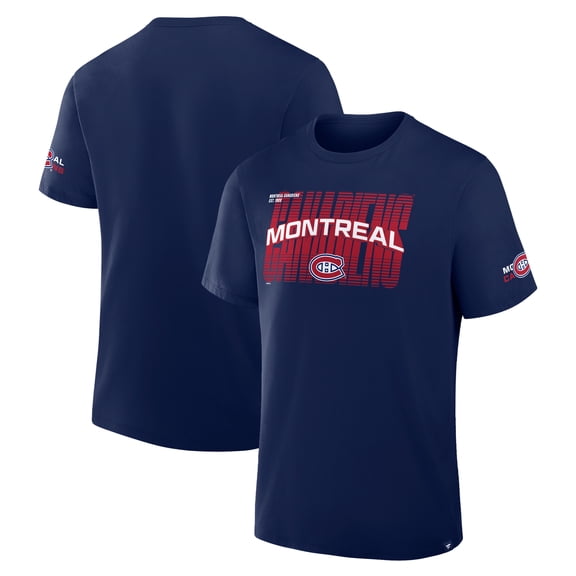 Men's Fanatics Navy Montreal Canadiens Team Vision Legacy T-Shirt
