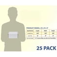 thumbnail image 2 of 6x4x3 inches Shipping Boxes Set of 25, White Corrugated Cardboard Box Literature Mailer, 2 of 8