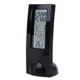 ITSELFER Electronic Calendar Simple Desk Alarm Clock LCD Glass Screen