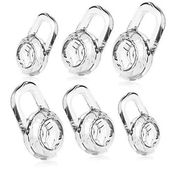 6 Clear Small Medium Large Eargels for PLANTRONICS Discovery 925 975 Wireless Bluetooth Headset Ear Gel Bud Tip Gels Buds Tips Eargel Earbud Eartip Earbuds Silicon Replacement Part Parts