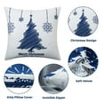 thumbnail image 5 of DSstyles Christmas Throw Pillow Covers 18 x 18 Set of 4 Cushion Covers for Farmhouse Christmas Decor Cotton Linen Christmas Outdoor Pillow Covers Winter Holiday Decorations for Couch 18 x 18'', 5 of 8