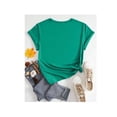thumbnail image 2 of Playera Blusa De Capybara Comiendo Un Huevo Estrellado Capibara Ropa Para Mujer Divertida Color Verde Talla Chica Marca Emil SaEs, 2 of 4