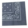 thumbnail image 3 of Diadema Muñequera Paisley Print gris Colcomx Bandana de algodón con estampado de cachemira, 3 of 7