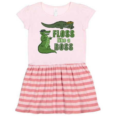 

Inktastic Floss Like a Boss Gators Gift Toddler Girl Dress