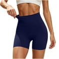 thumbnail image 2 of TEAJOPSUU Womens Biker Shorts High Waisted Butt Lift Fitness Athletic Shorts for Workout Outdoor Activity Navy, 2 of 5