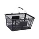 thumbnail image 4 of Cesta de la compra, organizador de supermercado, cesta multiusos de hierro para almacenamiento portátil Negro, 4 of 9
