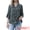 Black, variant on DARING DIVA Women's V Neck 3/4 Sleeves Vintage Casual Floral Shirts XS Black