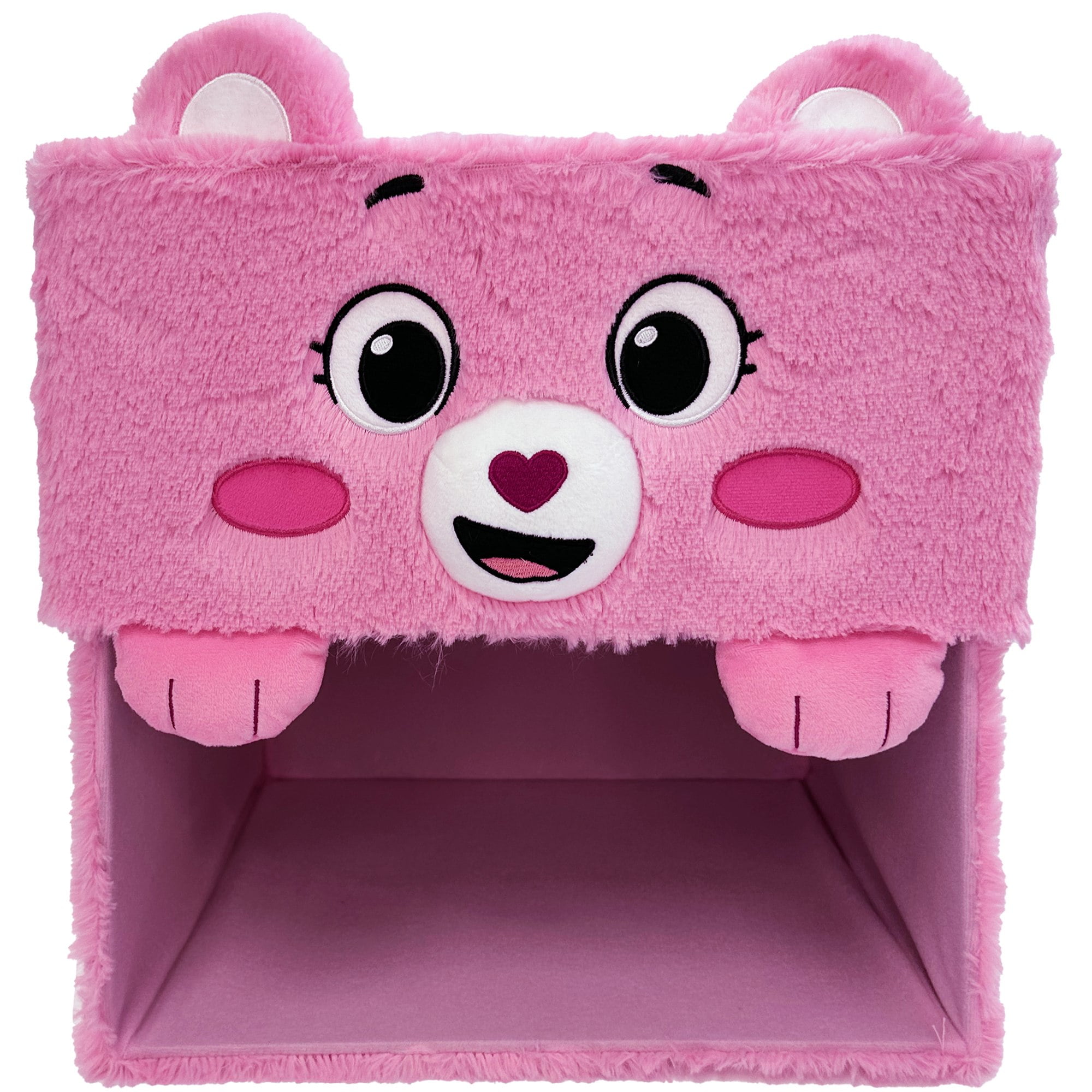 Care Bears: Storables 12" Box - Cheer Bear - Pink Character Themed Bin, Fabric Storage Container, Opening Top Lid, Holds Toys, Books & More, Licensed