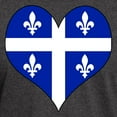 thumbnail image 3 of CafePress - Quebec Heart Dark T Shirt - Men's Classic Graphic Cotton T-Shirt, 3 of 4