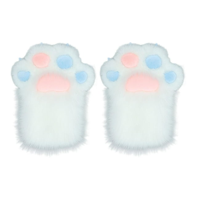 Guantes Con Forma De Pata De Gato, Manoplas Para Cosplay, Disfraces, Espectáculos, Carnavales, Almohadillas Azules Y Rosas