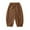 Brown, variant on Toddler Boys Cotton Sweatpants Waffle Knit Bubble Pants Elastic Waist Breathable Workout Athletic Long Bloomers Joggers Fall Winter Trousers